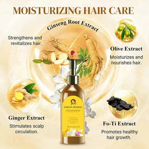 ✨Japanese Long Lasting Natural Hair Dye Shampoo🔥Buy 1 Get 1🔥