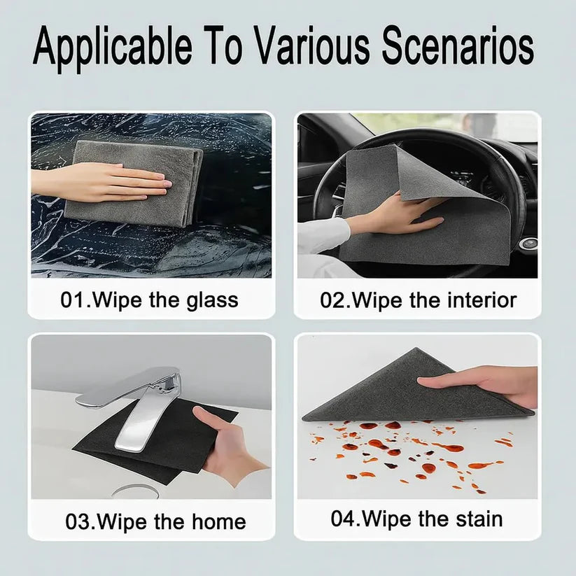 Multipurpose Reusable Lint-free Microfiber Cleaning Cloth